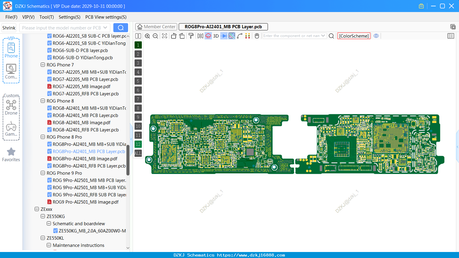 ASUS ROG8Pro-AI2401_MB PCB Layer